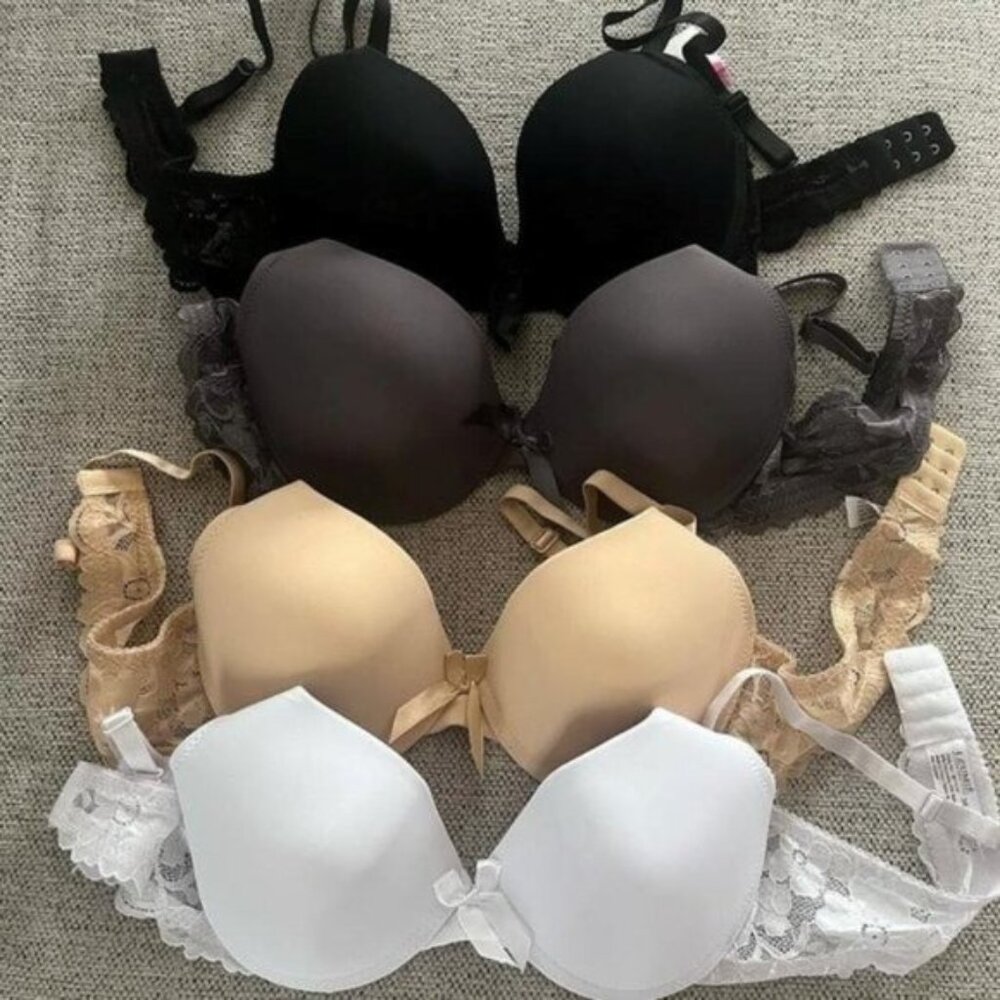 Bundle of 4 gentle push up Bras